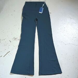 NWT ALALA Tilly Flare Pants Size Medium Dark Green